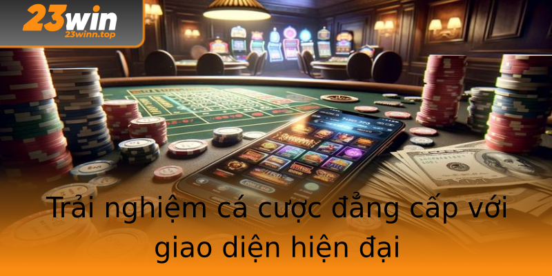 Trải nghiệm cá cược đẳng cấp với giao diện hiện đại